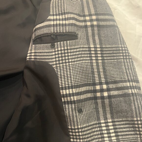 Ronny Kobo “Kiera” Oversized Wool Blazer – Plaid & Houndstooth Power Jacket - Picture 6 of 7